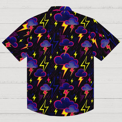 Lightning Art Illustration Print Geeky Shirt