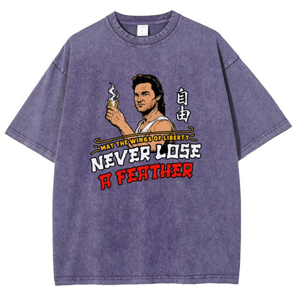 May the Wings of Liberty Never Lose a Feather Vintage Distressed T-shirt