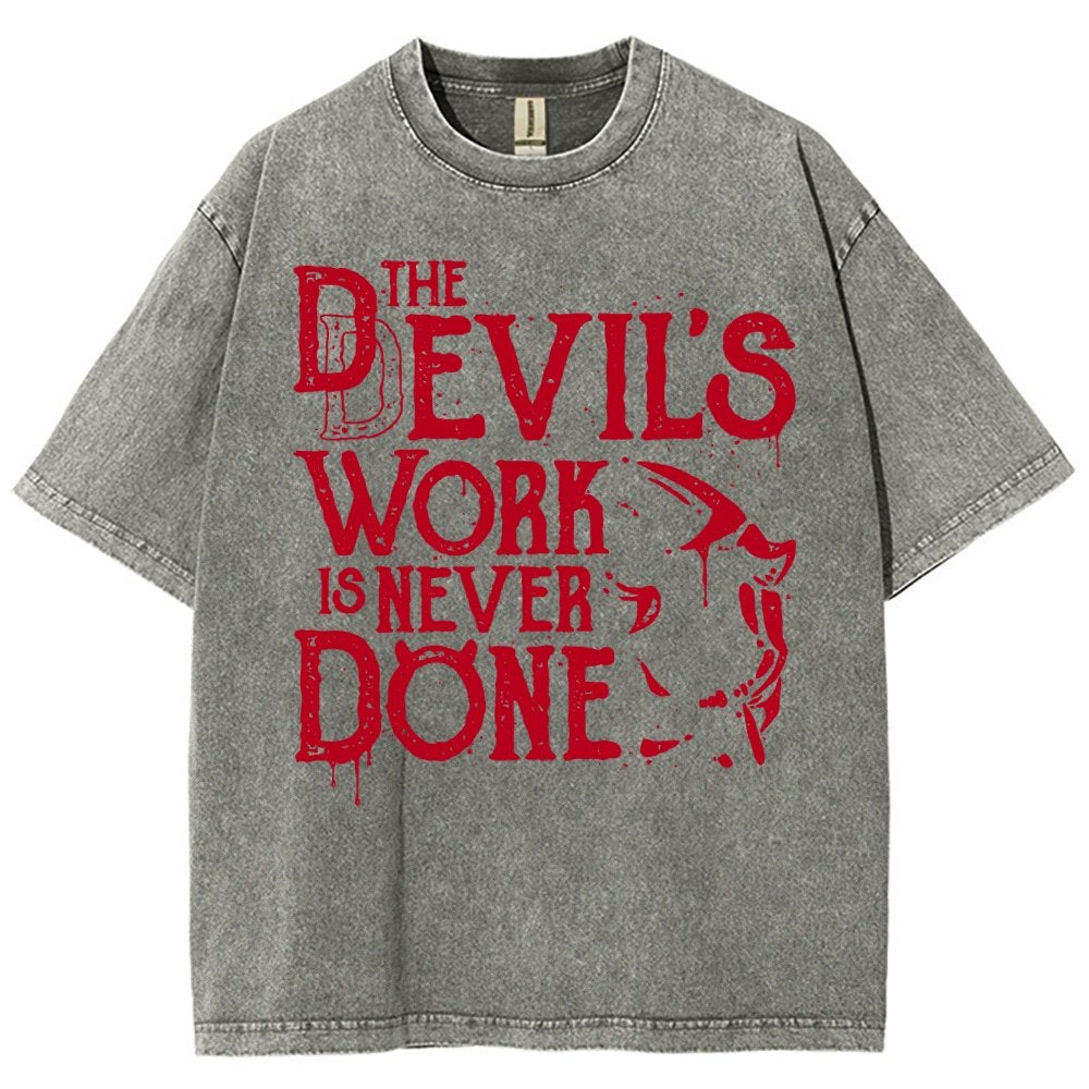 Never Done Vintage Distressed T-shirt