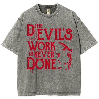 Never Done Vintage Distressed T-shirt