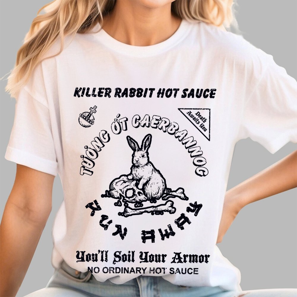 Killer Rabbit Hot Sauce Geek T-Shirt