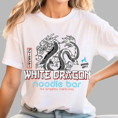 White Dragon Noodle Bar Unisex Geek T-Shirt