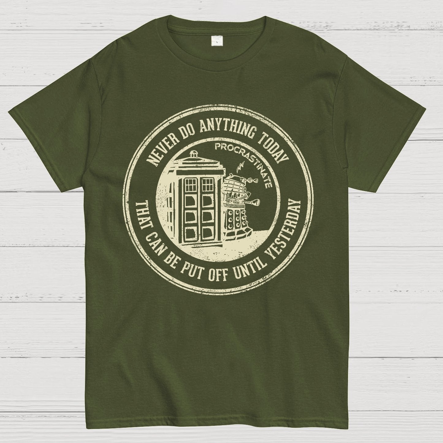 Time Travel Procrastination Geek T-Shirt
