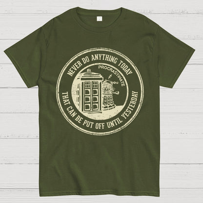 Time Travel Procrastination Geek T-Shirt