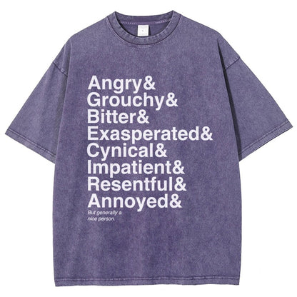Generally A Nice Person Vintage Distressed T-shirt