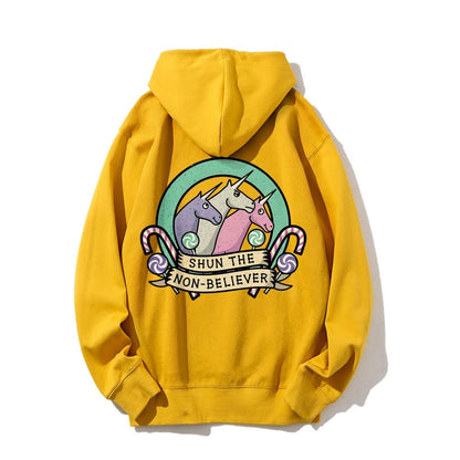 Shun The Non-Believer Printed Back Unisex Cotton Hoodie
