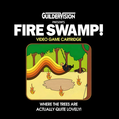 Retro Blazing Swamp Geek T-Shirt