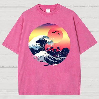 Retro Waves Vintage Distressed T-shirt