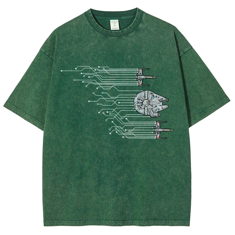 Microships – The Fastest Circuit in the Galaxy Vintage Distressed T-shirt