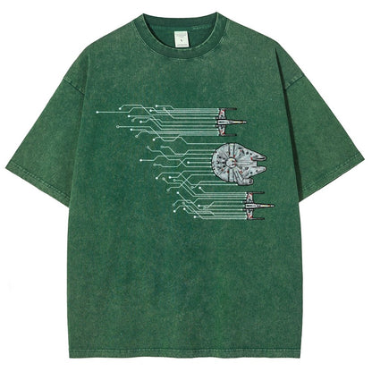 Microships – The Fastest Circuit in the Galaxy Vintage Distressed T-shirt