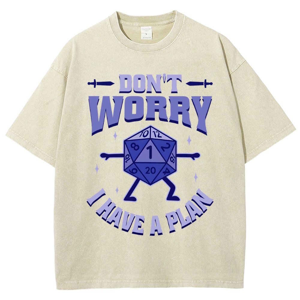 Don't Worry I Have A Plan Vintage Distressed T-shirt