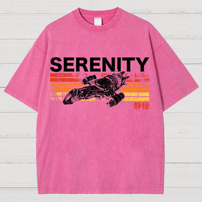 Retro Firefly Starship Vintage Distressed T-shirt