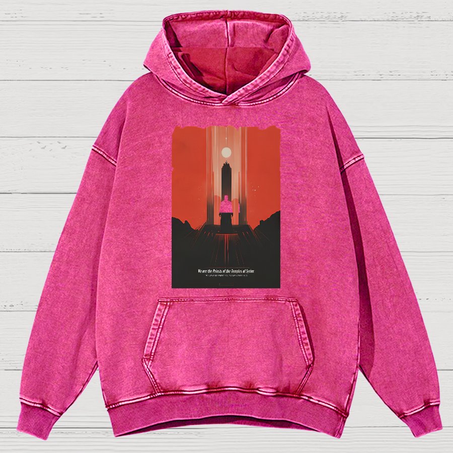 Syrinx Temple Priest Vintage Distressed Hoodie
