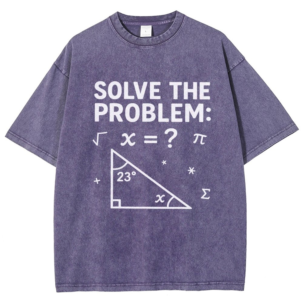 Solve The Problem Funny 67 Meme Vintage Distressed T-shirt