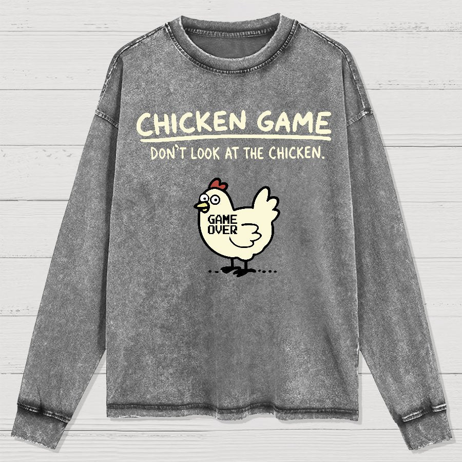 Chicken Game Washed Long Sleeve Tee