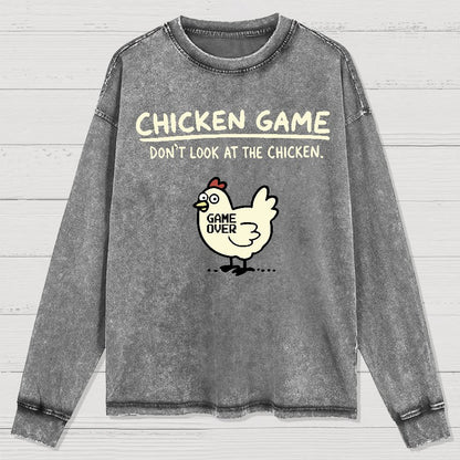 Chicken Game Washed Long Sleeve Tee