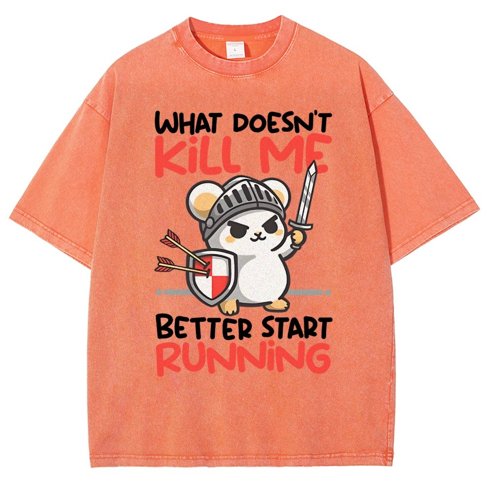 Knight mouse Vintage Distressed T-shirt