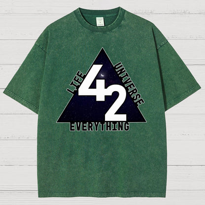 Life, the Universe, and Everything Vintage Distressed T-shirt