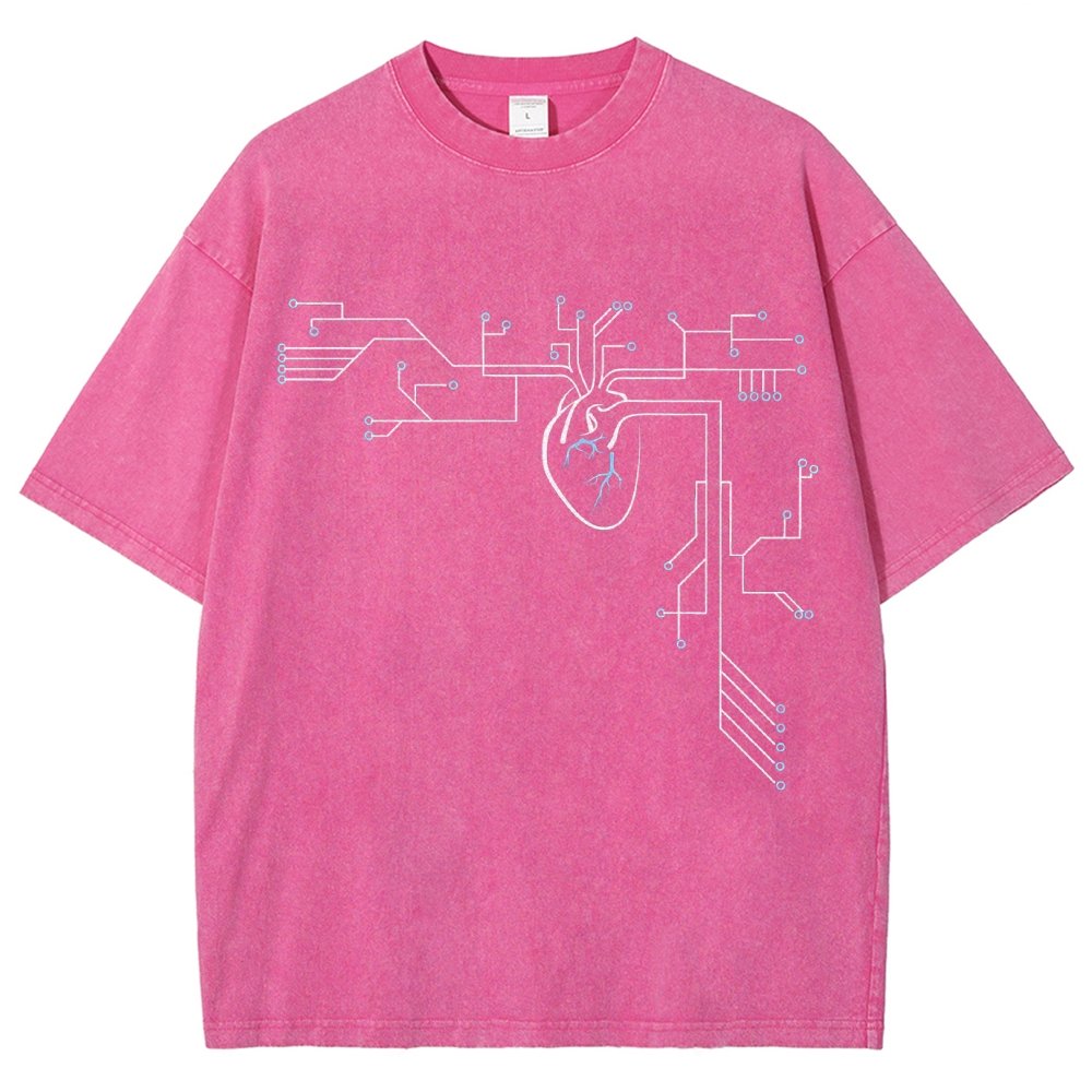 Circuit-ulatory System Vintage Distressed T-shirt