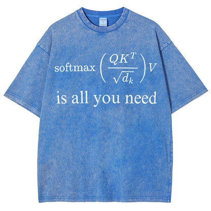 Attention is All You Need Vintage Distressed T-shirt