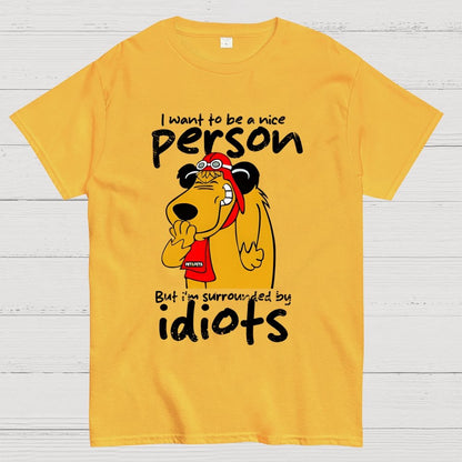 Sourronded by idiots Unisex Geek T-Shirt