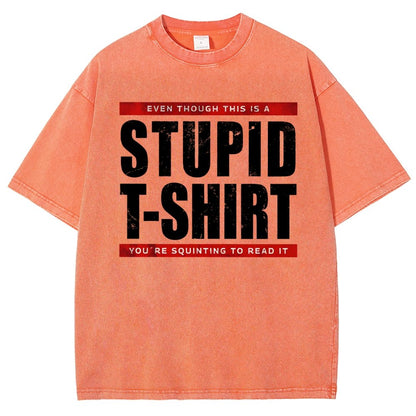 STUPID T-SHIRT Vintage Distressed T-shirt