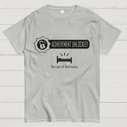 Achievement Unlocked：Out of Bed Funny Geek T-Shirt