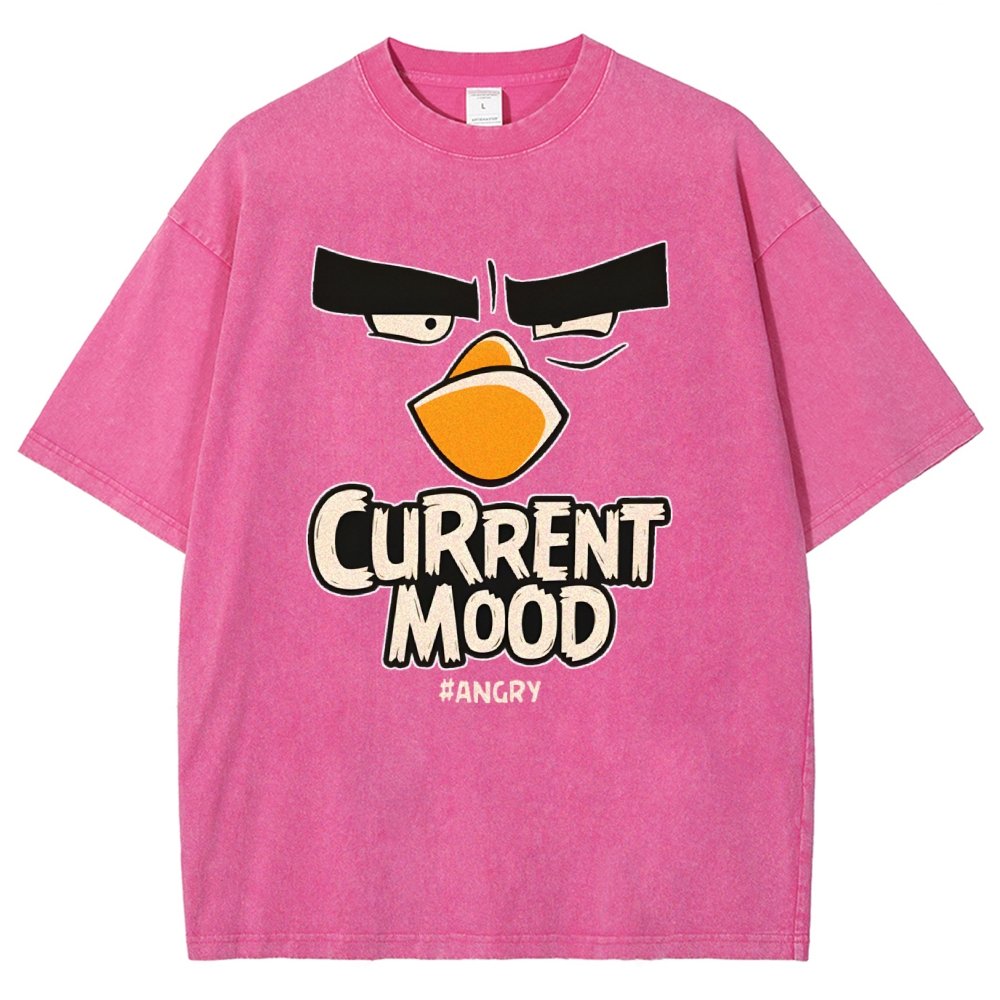 Current Mood Angry Funny Vintage Distressed T-shirt
