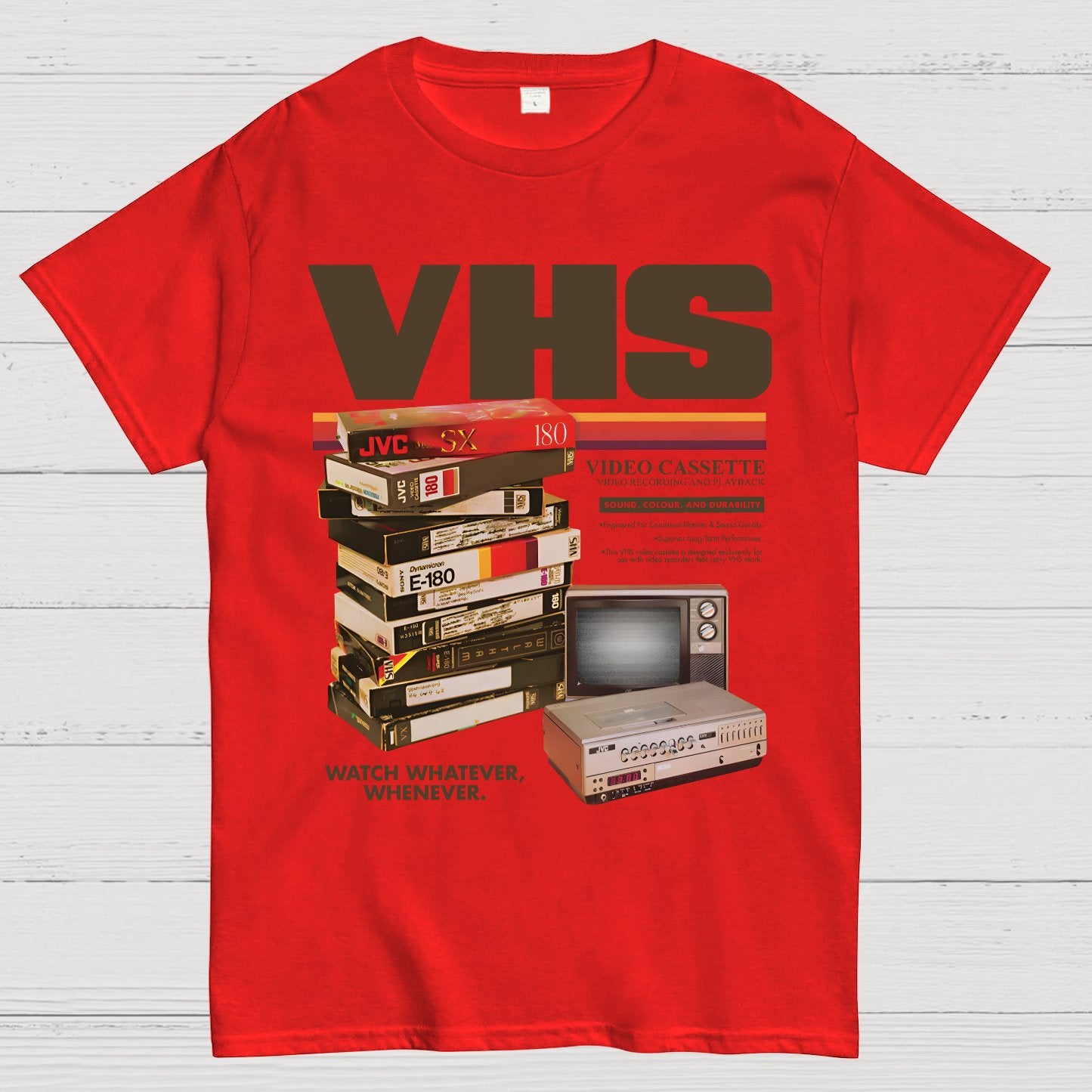 Vintage VHS Tapes Geek T-Shirt