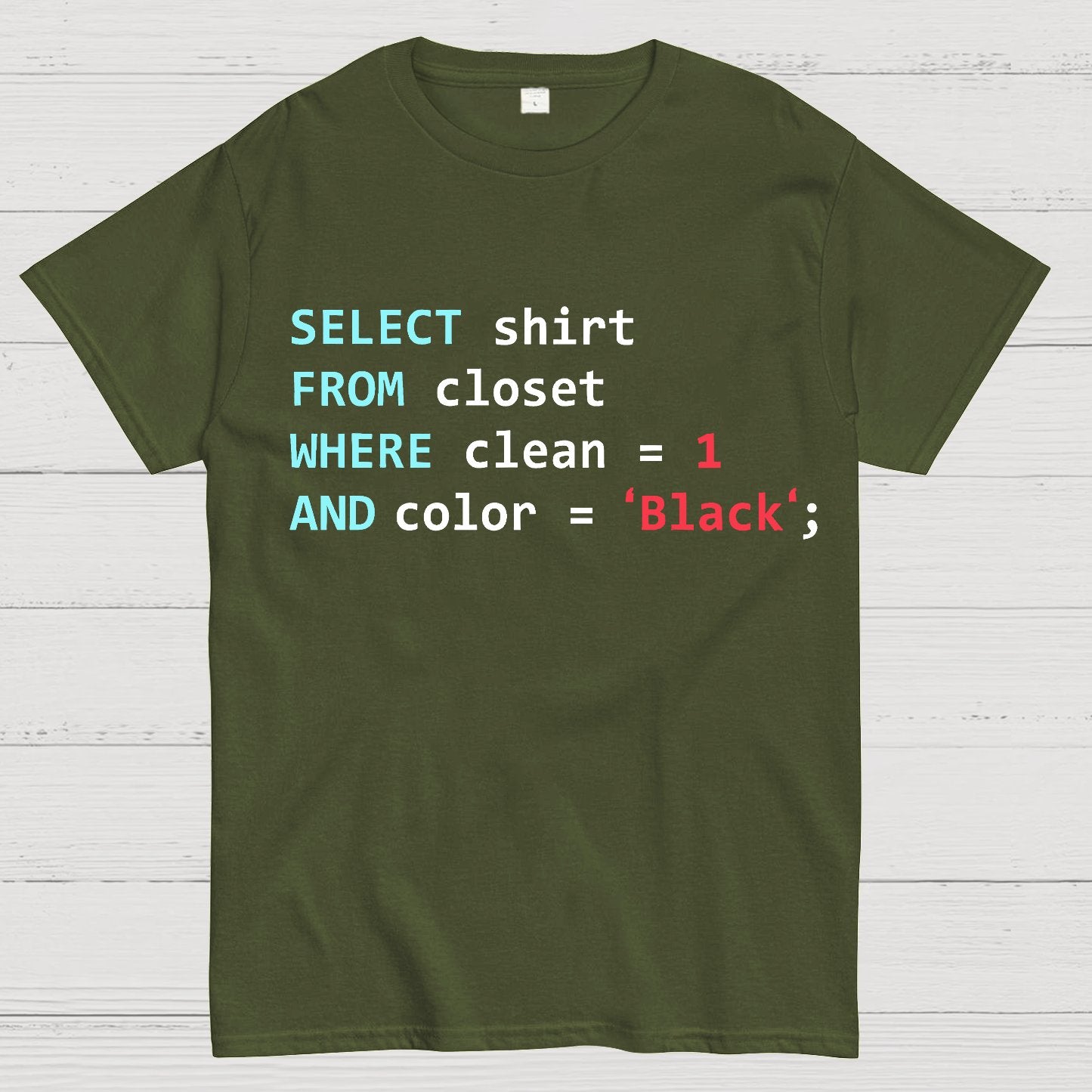 Programmer Database Geek T-Shirt