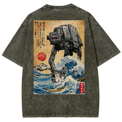 Cosmic Realm In Japan Washed T-Shirt