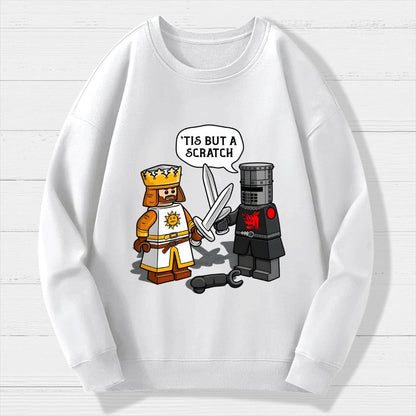 King Vs Knight Geek Cotton Sweatshirt