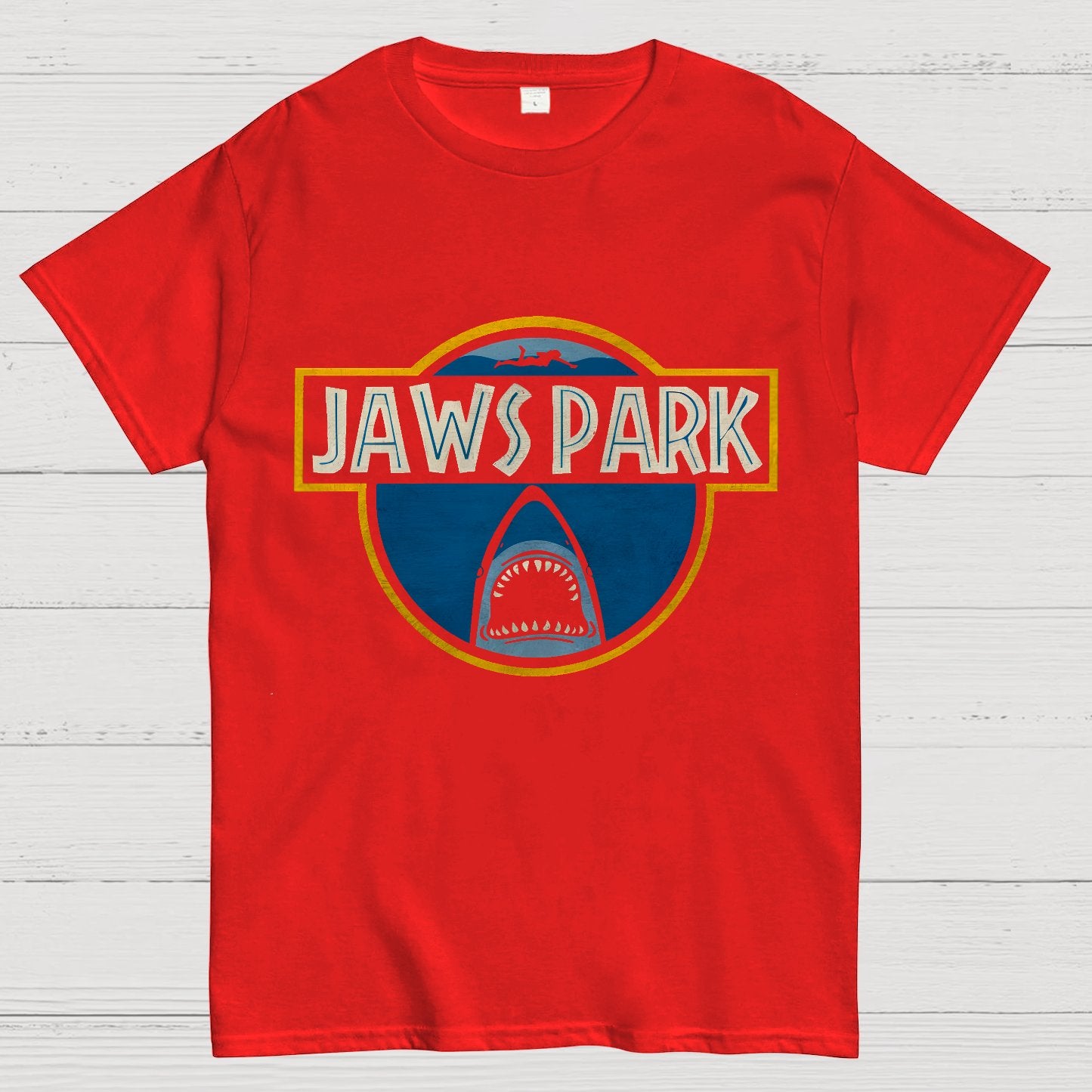 Great White Shark Park Geek T-Shirt