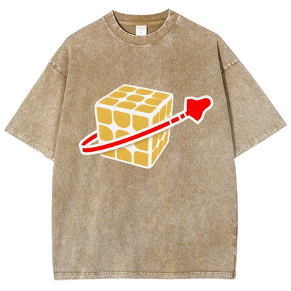 Cubeman Vintage Distressed T-shirt