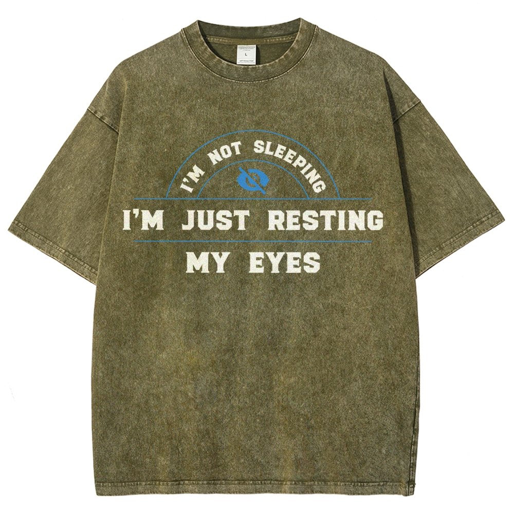 Just Resting My Eyes Vintage Distressed T-shirt