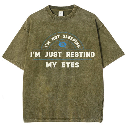 Just Resting My Eyes Vintage Distressed T-shirt
