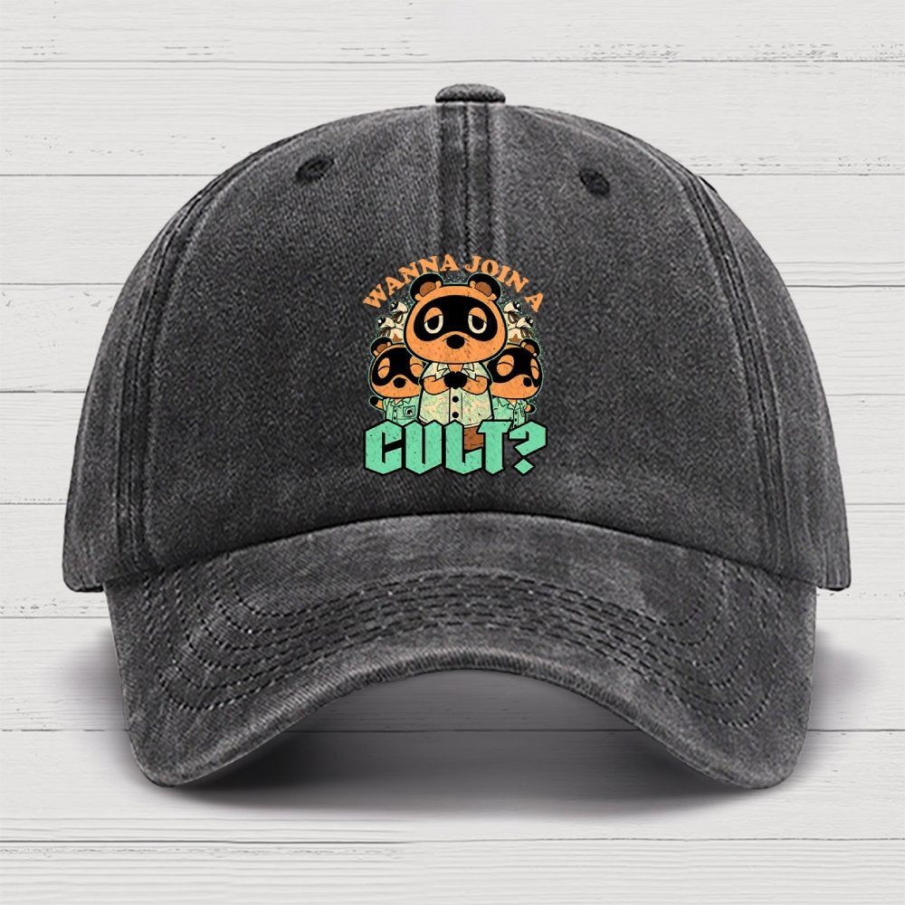 Raccoon Island Cult Cotton Hat