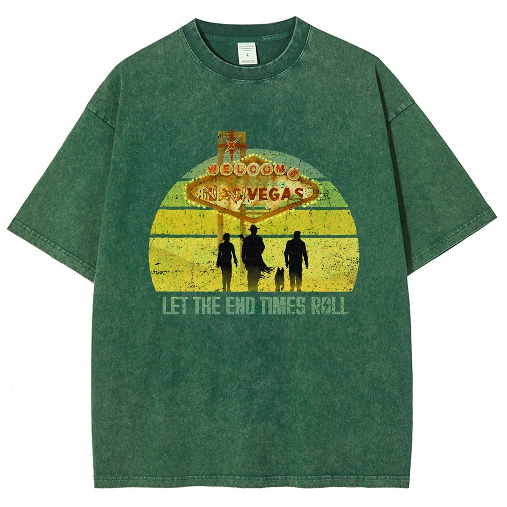 Let The End Times Roll Vintage Distressed T-shirt