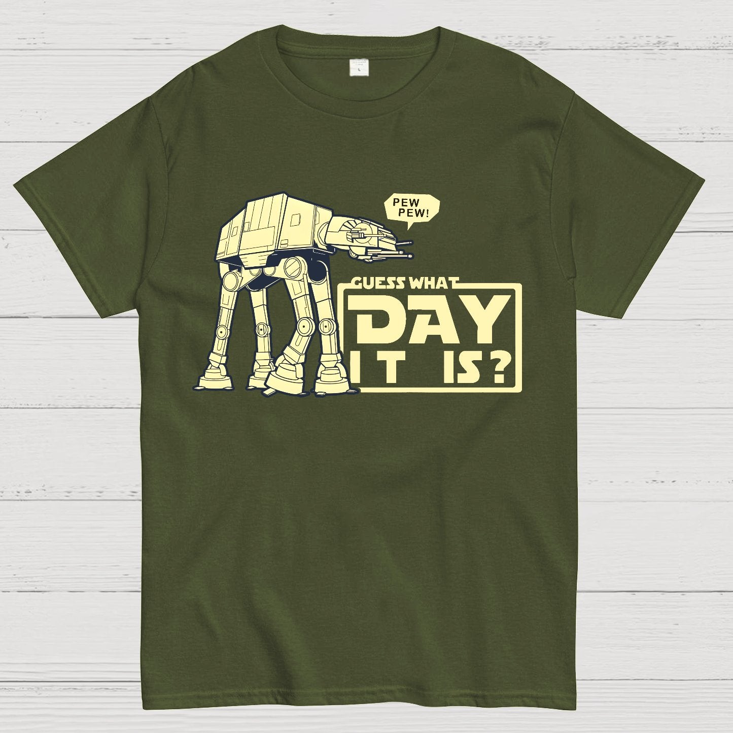 Pew Pew! Guess What Day It Is？Geek T-Shirt