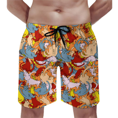 Cat Art Doodle Geek Shorts