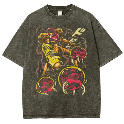 LARVA SWARM Vintage Distressed T-shirt