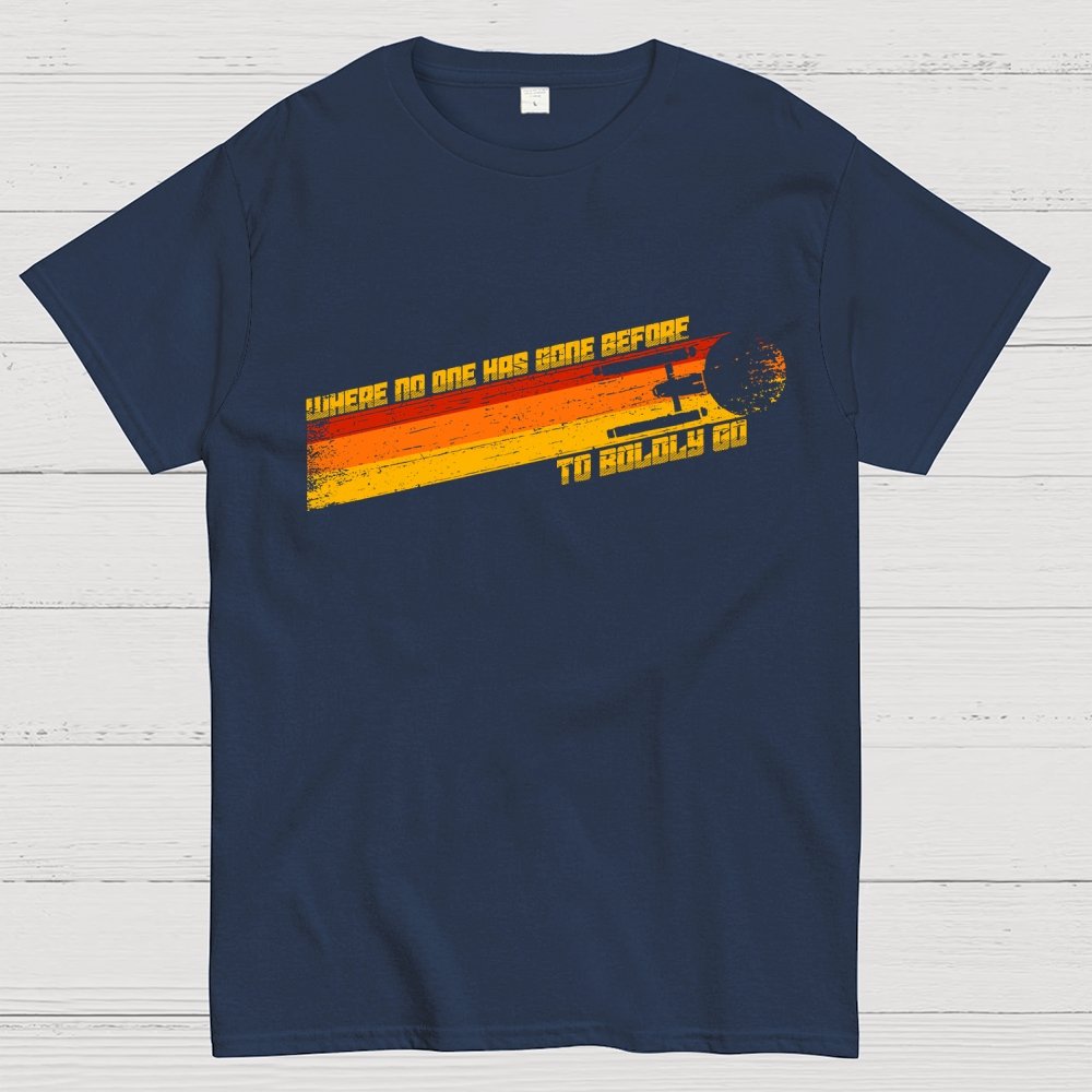 To Boldly Venture Where No One Has Ventured Before Geek T-Shirt