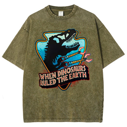 When Dinosaurs Ruled The Earth Vintage Distressed T-shirt