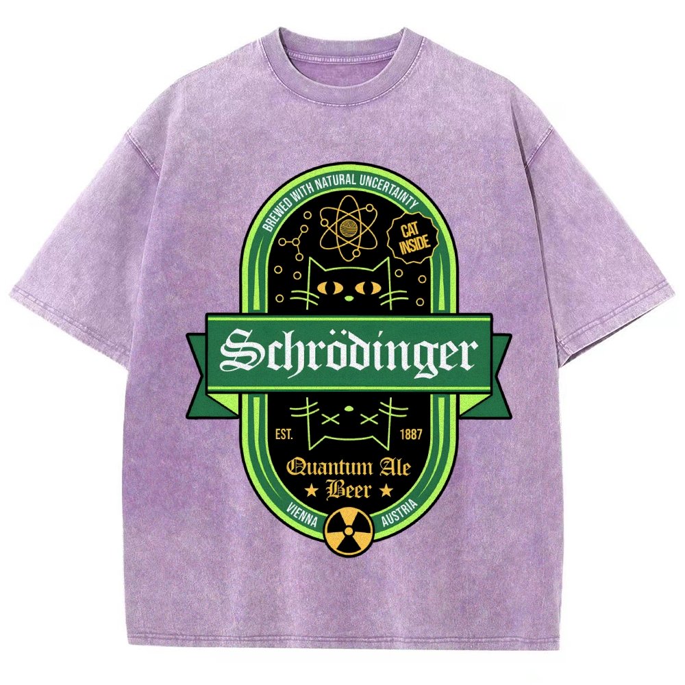 Schrodinger Quantum Ale Beer Vintage Distressed T-shirt