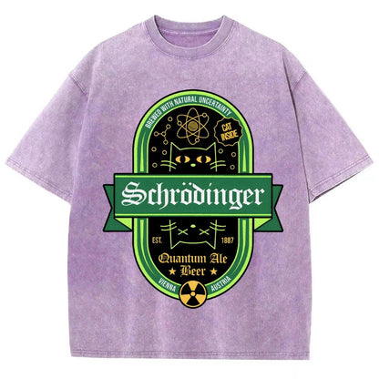 Schrodinger Quantum Ale Beer Vintage Distressed T-shirt
