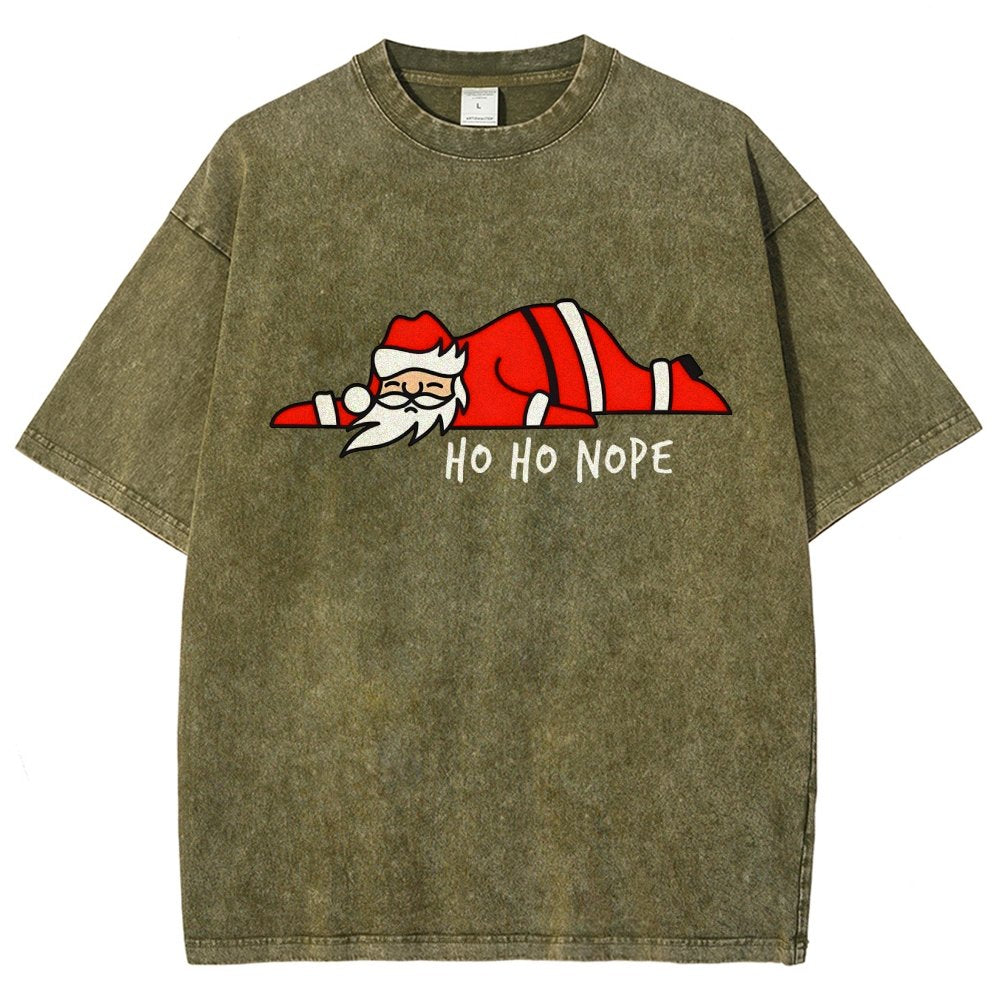 Ho Ho Nope Vintage Distressed T-shirt