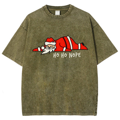 Ho Ho Nope Vintage Distressed T-shirt