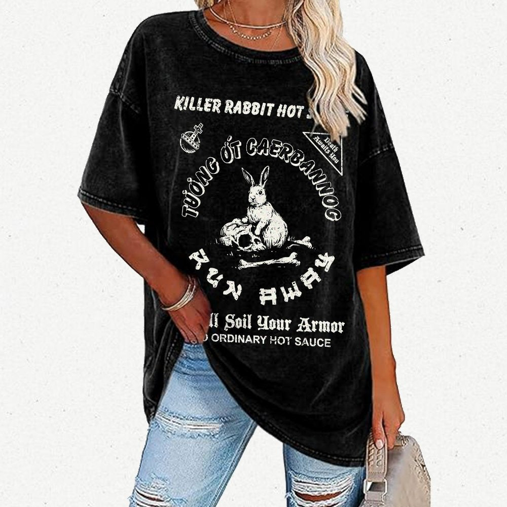 Killer Rabbit Hot Sauce Vintage Distressed T-shirt