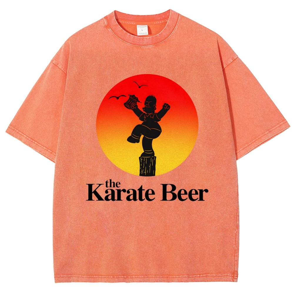 The Karate Beer Vintage Distressed T-shirt