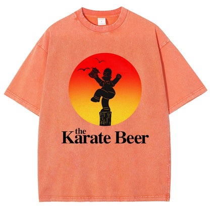 The Karate Beer Vintage Distressed T-shirt